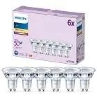 Lot 6x Philips Spot LED GU10 PAR16 5W 355lm 36D - 827 Blanc Très Chaud