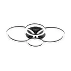 Eglo Plafonnier Parrapos-Z Acier Noir 6.5W 5800lm - 830-865 Variable Blanc | IP20 - Zigbee Dimmable